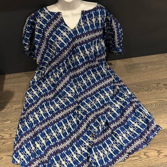 African fashion Ankara oversized dress Sz XL - Picture 3 of 13